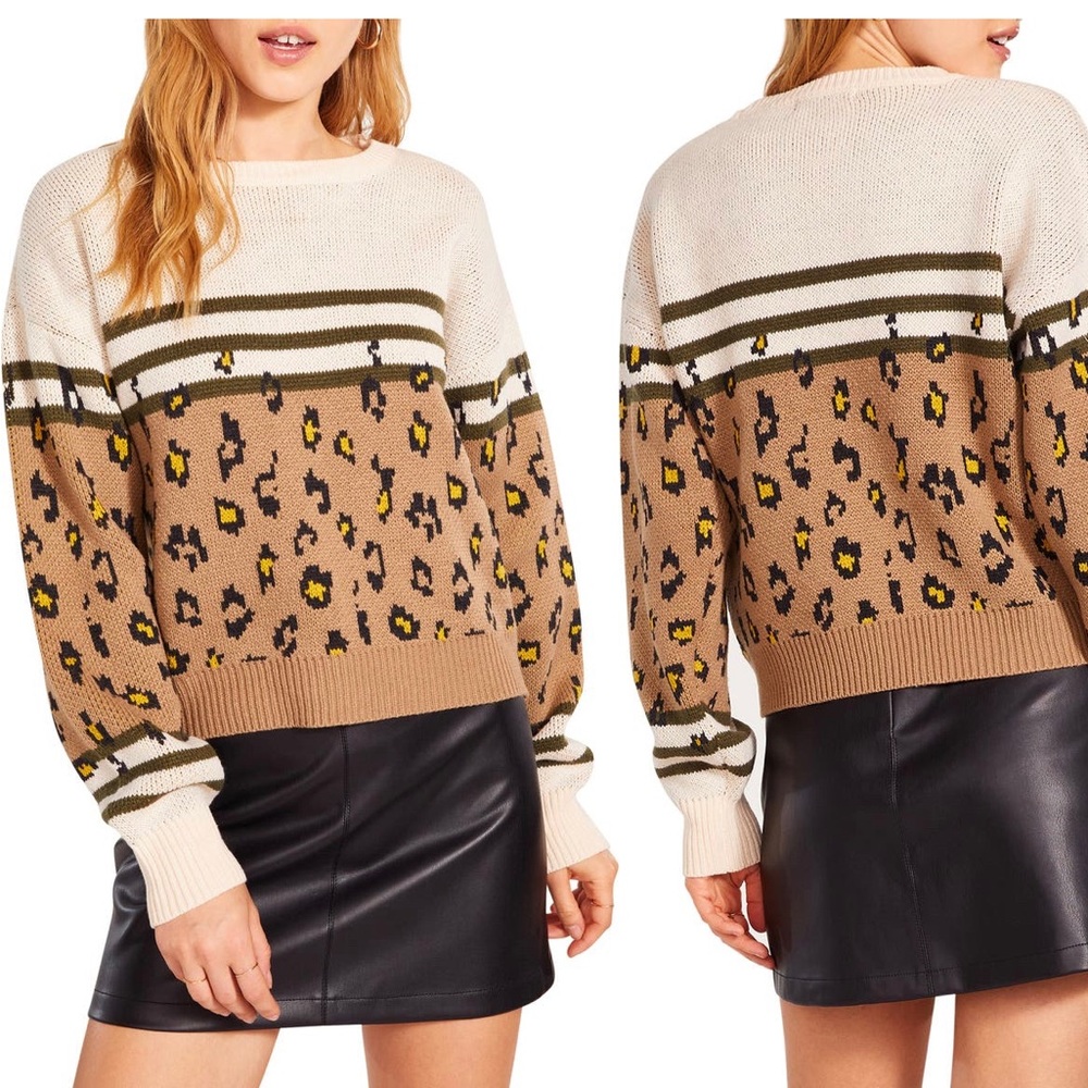 BB Dakota by Steve Madden | Stripe Jacquard Sweater